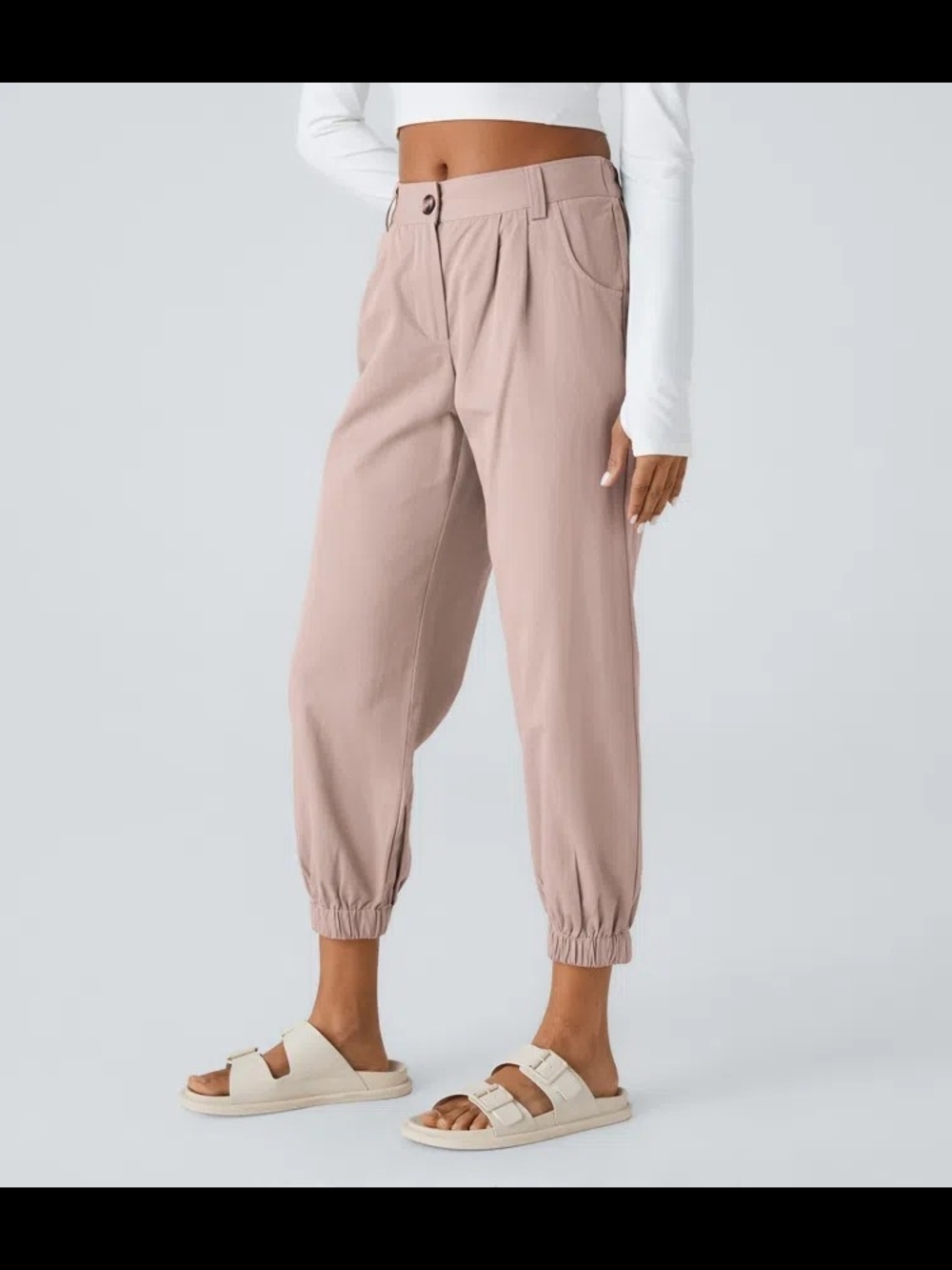 HALARA Relaxed Mid Rise Joggers in Rose Smoke - Picture 3 of 9
